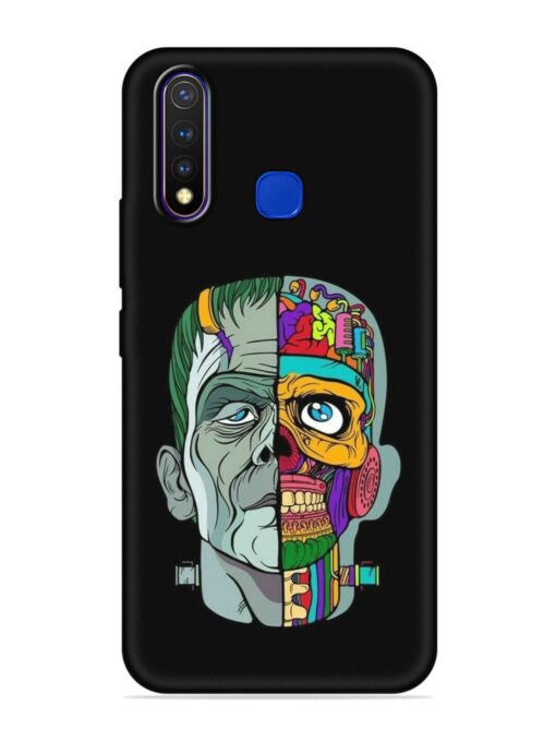 Men Vs Skull Embossed Soft Silicone Case for Vivo U20