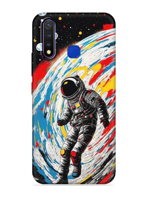 Astronaut Art Embossed Soft Silicone Case for Vivo U20