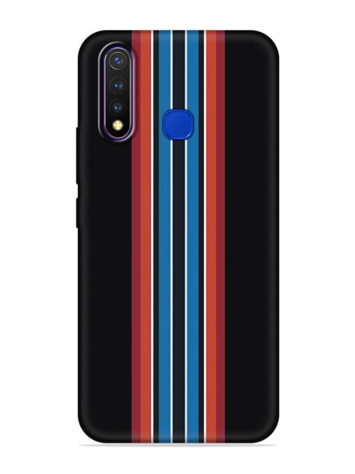 Vertical Strips Embossed Soft Silicone Case for Vivo U20 Zapvi