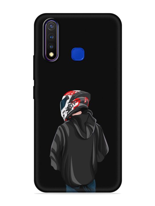 Motorcycle Rider Embossed Soft Silicone Case for Vivo U20