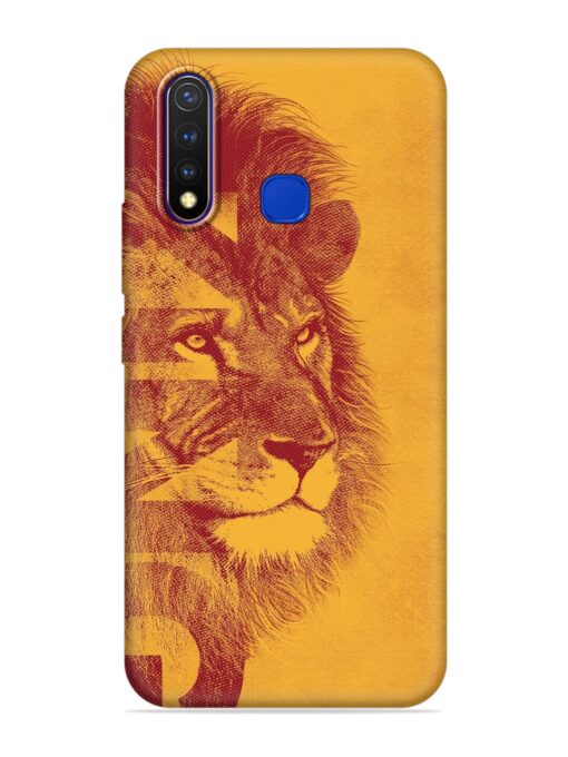 Gold Lion Crown Art Embossed Soft Silicone Case for Vivo U20