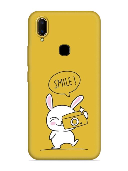 Hey Smile Please Embossed Soft Silicone Case for Vivo V11 Zapvi