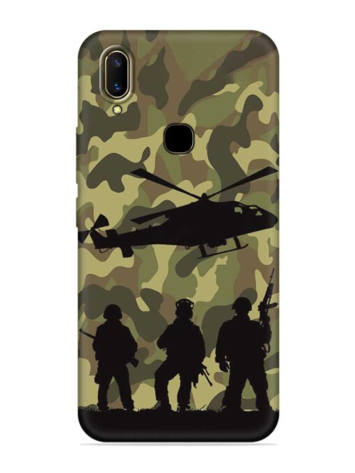 Army Heros Embossed Soft Silicone Case for Vivo V11 Zapvi