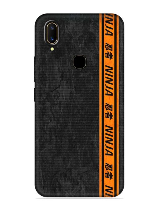 Ninja Srtips Embossed Soft Silicone Case for Vivo V11 Zapvi