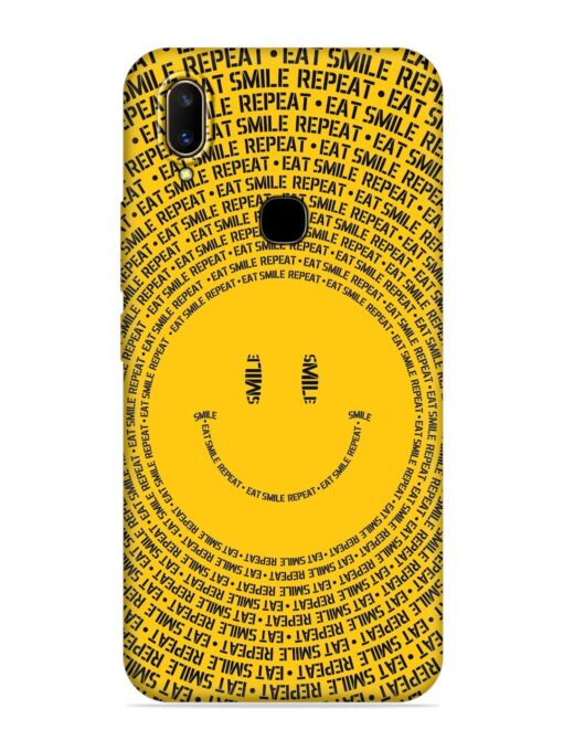 Smiley Embossed Soft Silicone Case for Vivo V11 Zapvi