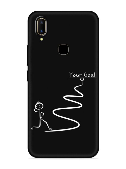 Your Goal Embossed Soft Silicone Case for Vivo V11 Zapvi