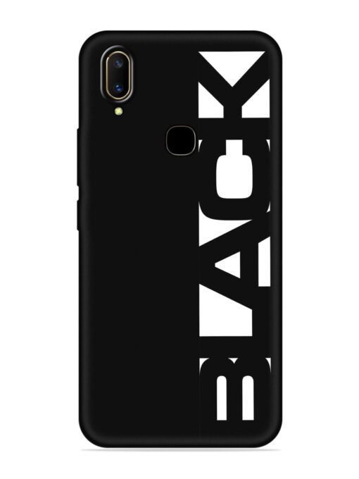 Black Typo Embossed Soft Silicone Case for Vivo V11 Zapvi