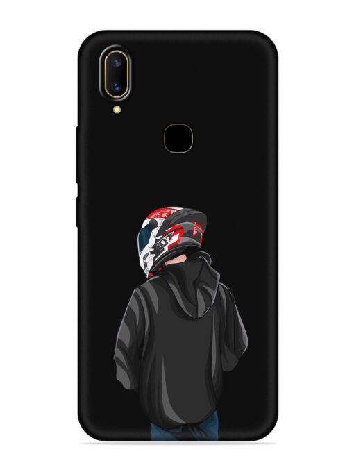 Motorcycle Rider Embossed Soft Silicone Case for Vivo V11 Zapvi