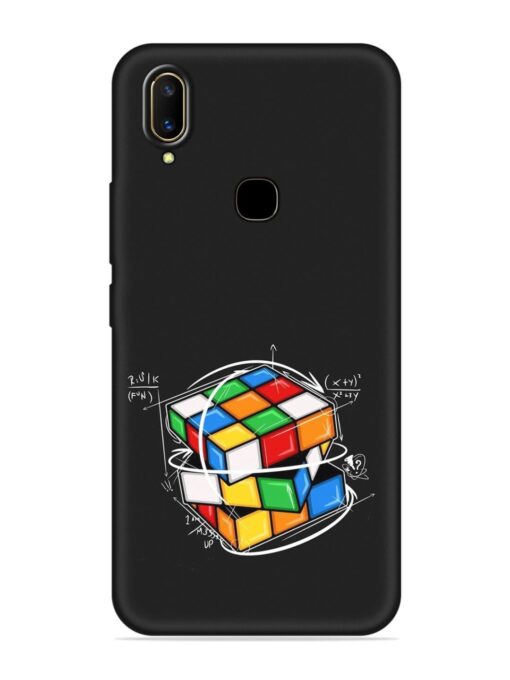 Cubik Vector Embossed Soft Silicone Case for Vivo V11 Zapvi