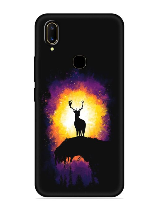 Elk Animal Art Embossed Soft Silicone Case for Vivo V11 Zapvi