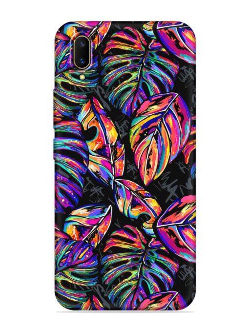 Tropical Seamless Vector Embossed Soft Silicone Case for Vivo V11 Pro