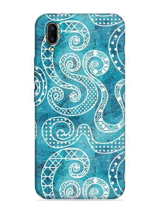 Vintage Curved Seamless Embossed Soft Silicone Case for Vivo V11 Pro Zapvi