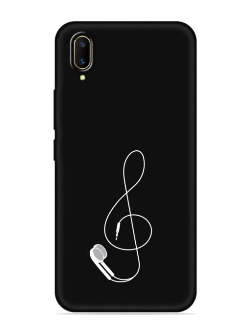 Music Earphone Vector Embossed Soft Silicone Case for Vivo V11 Pro Zapvi