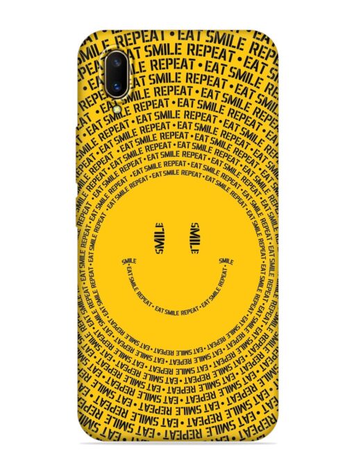 Smiley Embossed Soft Silicone Case for Vivo V11 Pro Zapvi