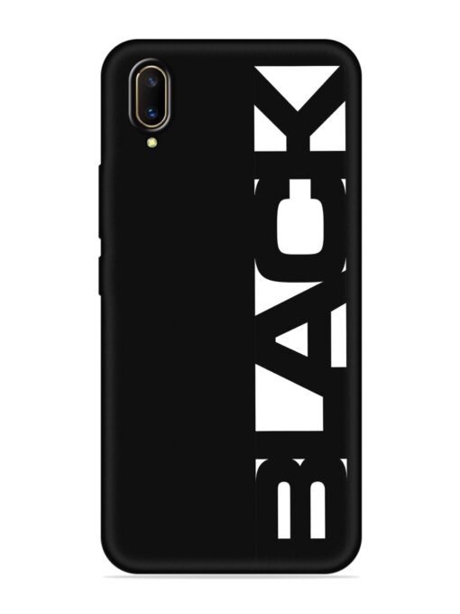 Black Typo Embossed Soft Silicone Case for Vivo V11 Pro Zapvi