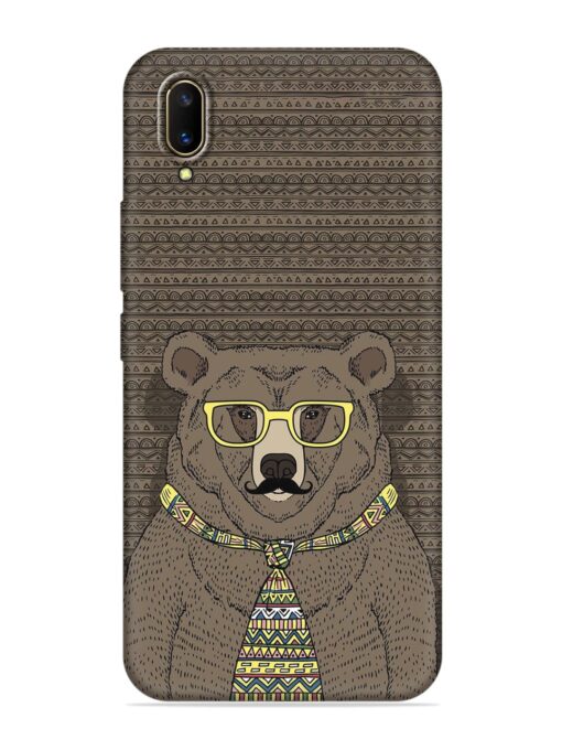 Grizzly Bear Embossed Soft Silicone Case for Vivo V11 Pro Zapvi