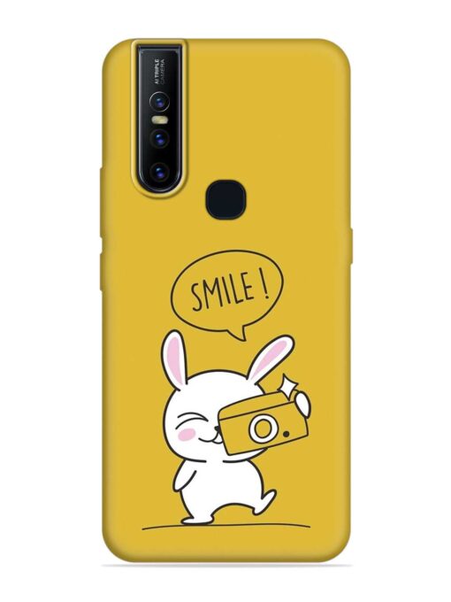 Hey Smile Please Embossed Soft Silicone Case for Vivo V15 Zapvi