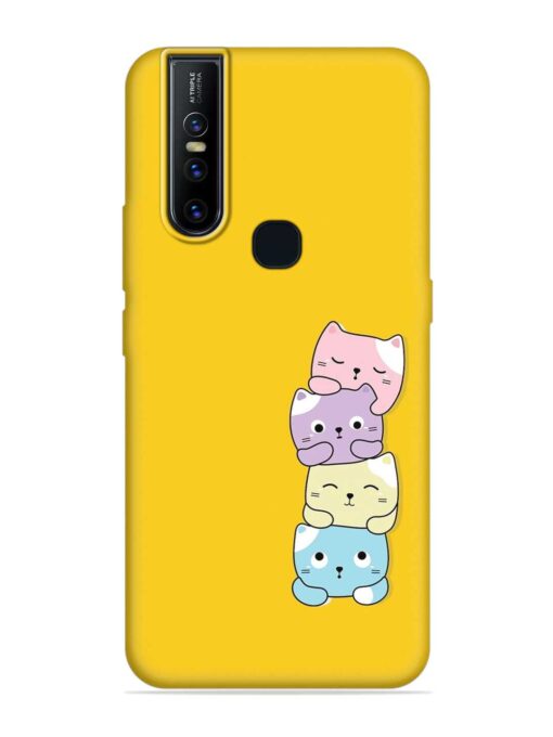 Cartoon Anime Embossed Soft Silicone Case for Vivo V15 Zapvi