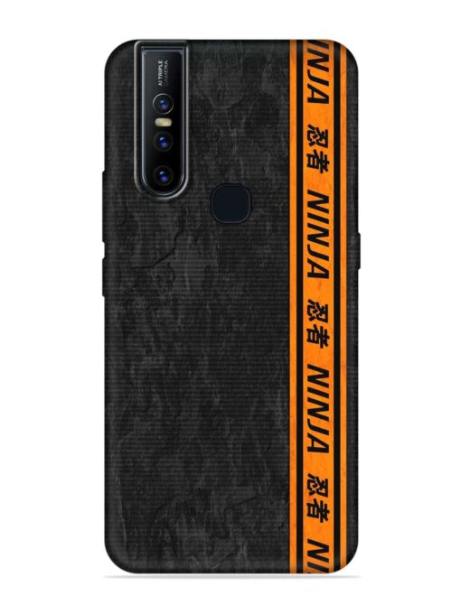 Ninja Srtips Embossed Soft Silicone Case for Vivo V15 Zapvi