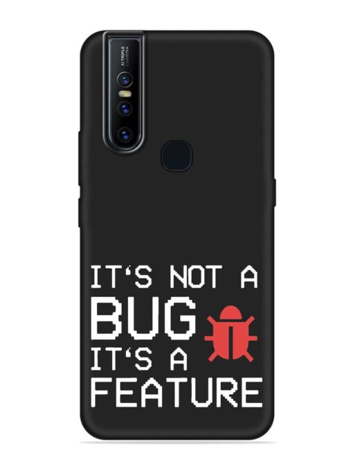 Not Bug Feature Embossed Soft Silicone Case for Vivo V15 Zapvi