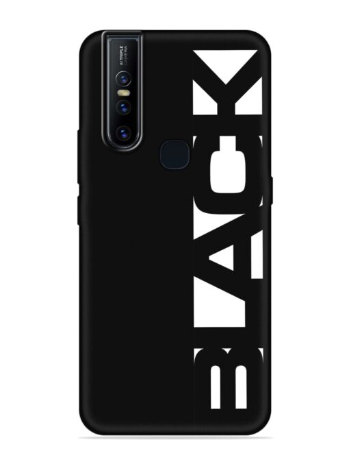 Black Typo Embossed Soft Silicone Case for Vivo V15 Zapvi