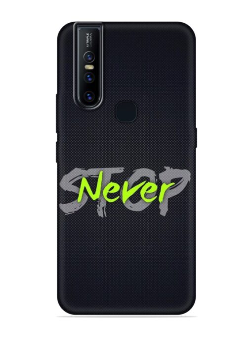 Never Stop Embossed Soft Silicone Case for Vivo V15