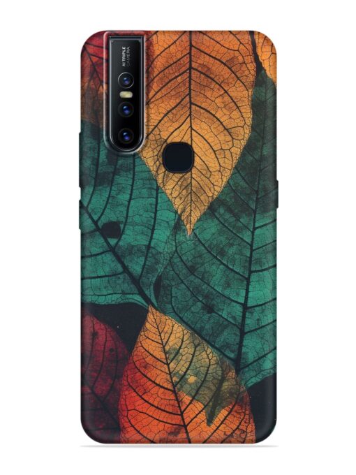 Leaves Artwork Embossed Soft Silicone Case for Vivo V15 Zapvi