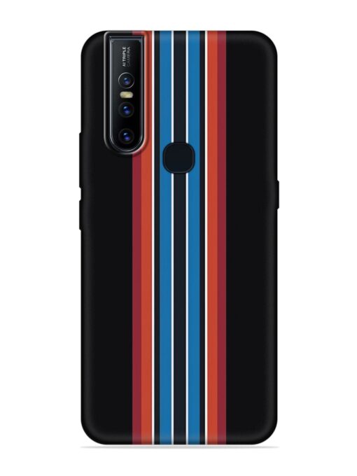 Vertical Strips Embossed Soft Silicone Case for Vivo V15 Zapvi