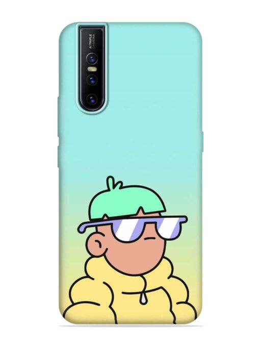 Doodles Cool Character Embossed Soft Silicone Case for Vivo V15 Pro Zapvi