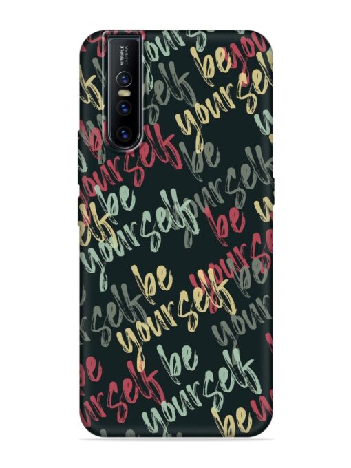 Yourself Seamless Embossed Soft Silicone Case for Vivo V15 Pro Zapvi