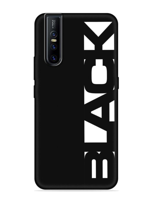 Black Typo Embossed Soft Silicone Case for Vivo V15 Pro Zapvi