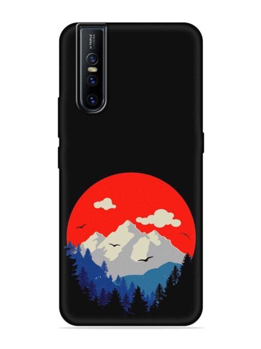 Mountain Abstract Embossed Soft Silicone Case for Vivo V15 Pro Zapvi