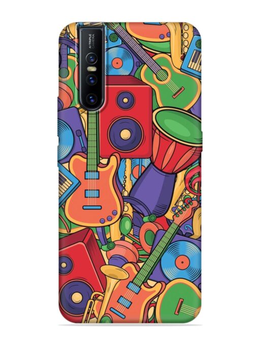 Colorful Music Art Embossed Soft Silicone Case for Vivo V15 Pro Zapvi