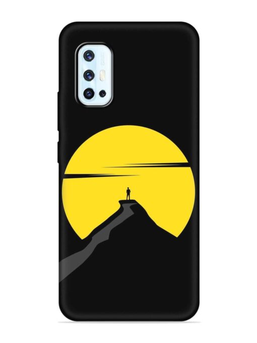 Black Ultra Vector Embossed Soft Silicone Case for Vivo V17 Zapvi