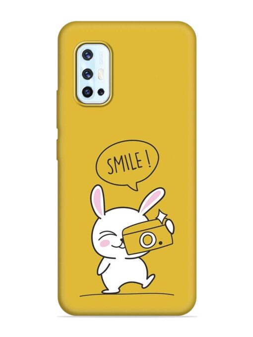 Hey Smile Please Embossed Soft Silicone Case for Vivo V17 Zapvi