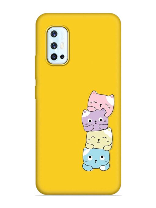 Cartoon Anime Embossed Soft Silicone Case for Vivo V17 Zapvi