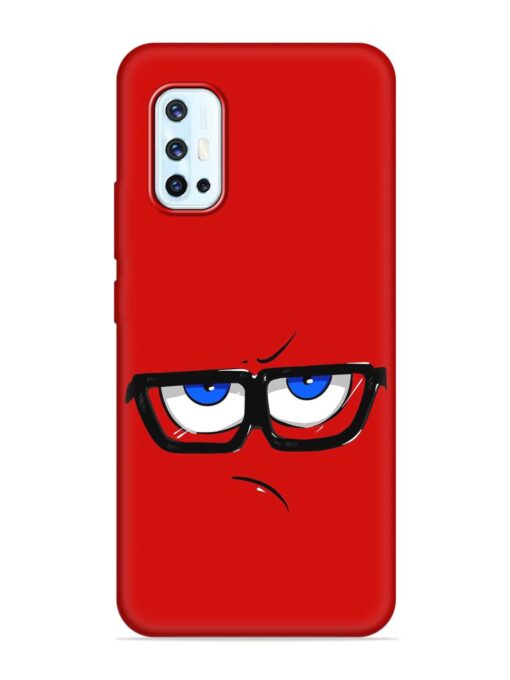 Rad Angry Face Embossed Soft Silicone Case for Vivo V17 Zapvi