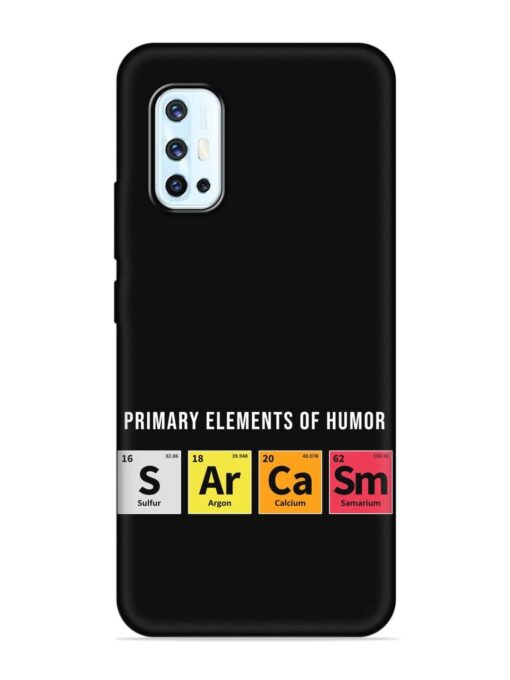 Primary Elements Humor Embossed Soft Silicone Case for Vivo V17 Zapvi