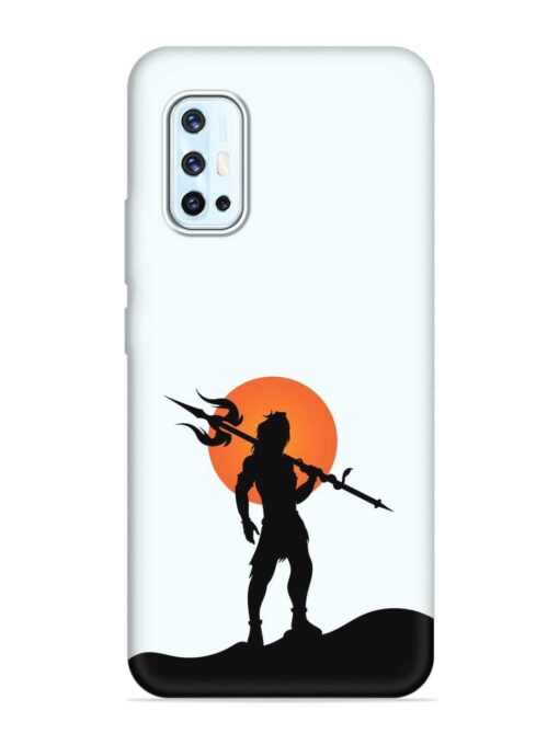 Lord Mahadev Trendy Embossed Soft Silicone Case for Vivo V17 Zapvi