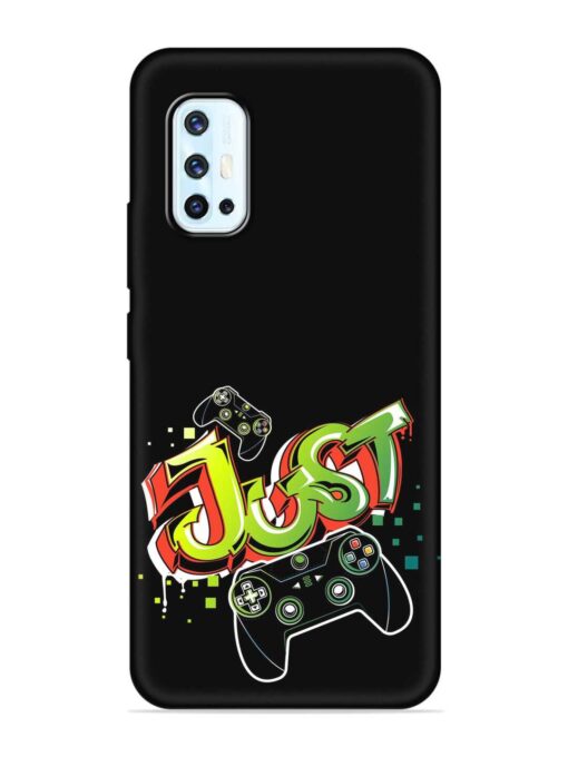 Graffiti Gamepad Illustration Embossed Soft Silicone Case for Vivo V17 Zapvi