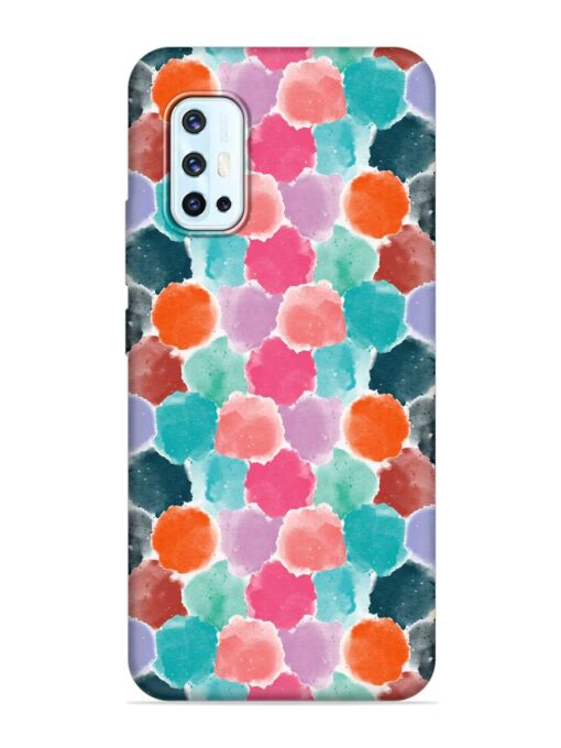 Colorful Seamless Pattern Embossed Soft Silicone Case for Vivo V17 Zapvi