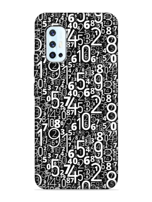 Many Numbers Different Embossed Soft Silicone Case for Vivo V17 Zapvi