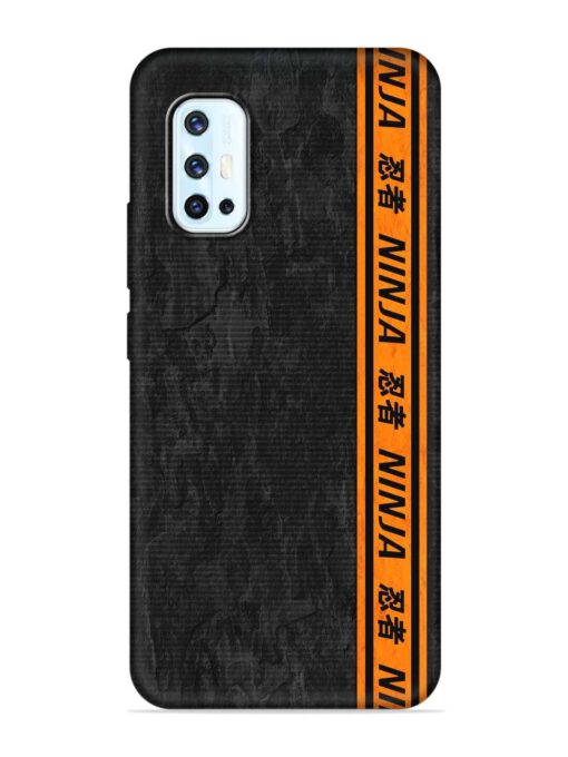 Ninja Srtips Embossed Soft Silicone Case for Vivo V17 Zapvi