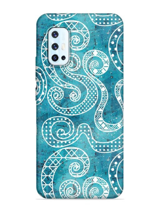 Vintage Curved Seamless Embossed Soft Silicone Case for Vivo V17 Zapvi