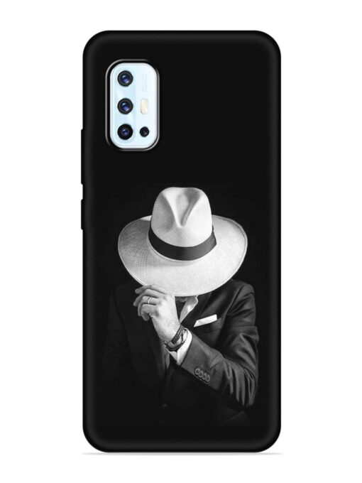 Men Under Hat Embossed Soft Silicone Case for Vivo V17 Zapvi