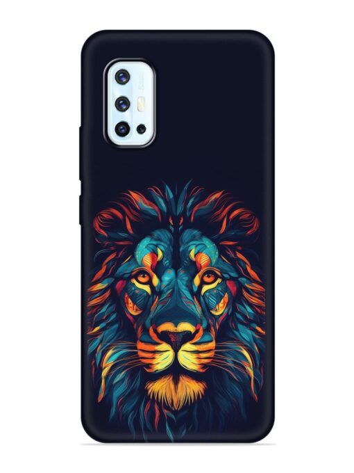 Colorful Lion Embossed Soft Silicone Case for Vivo V17 Zapvi