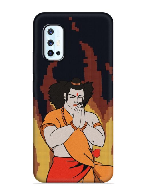 Shree Ram Vector Embossed Soft Silicone Case for Vivo V17 Zapvi