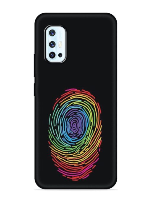 Fingerprint Of Thumb Art Embossed Soft Silicone Case for Vivo V17 Zapvi