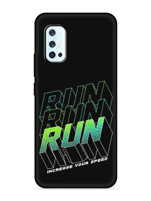 Run Embossed Soft Silicone Case for Vivo V17 Zapvi