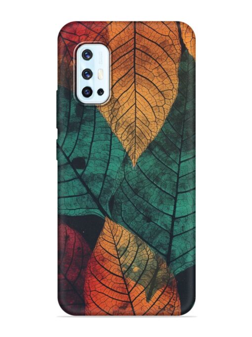 Leaves Artwork Embossed Soft Silicone Case for Vivo V17 Zapvi